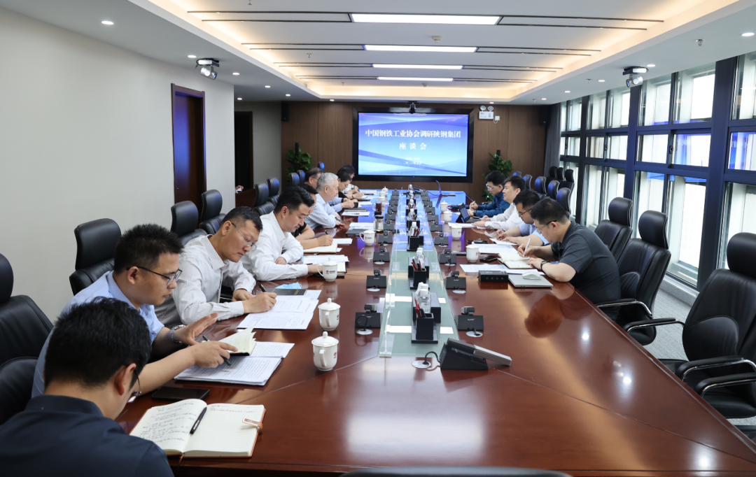 中國鋼鐵工業(yè)協(xié)會(huì)黨委副書記、副會(huì)長兼秘書長姜維來陜鋼集團(tuán)座談交流